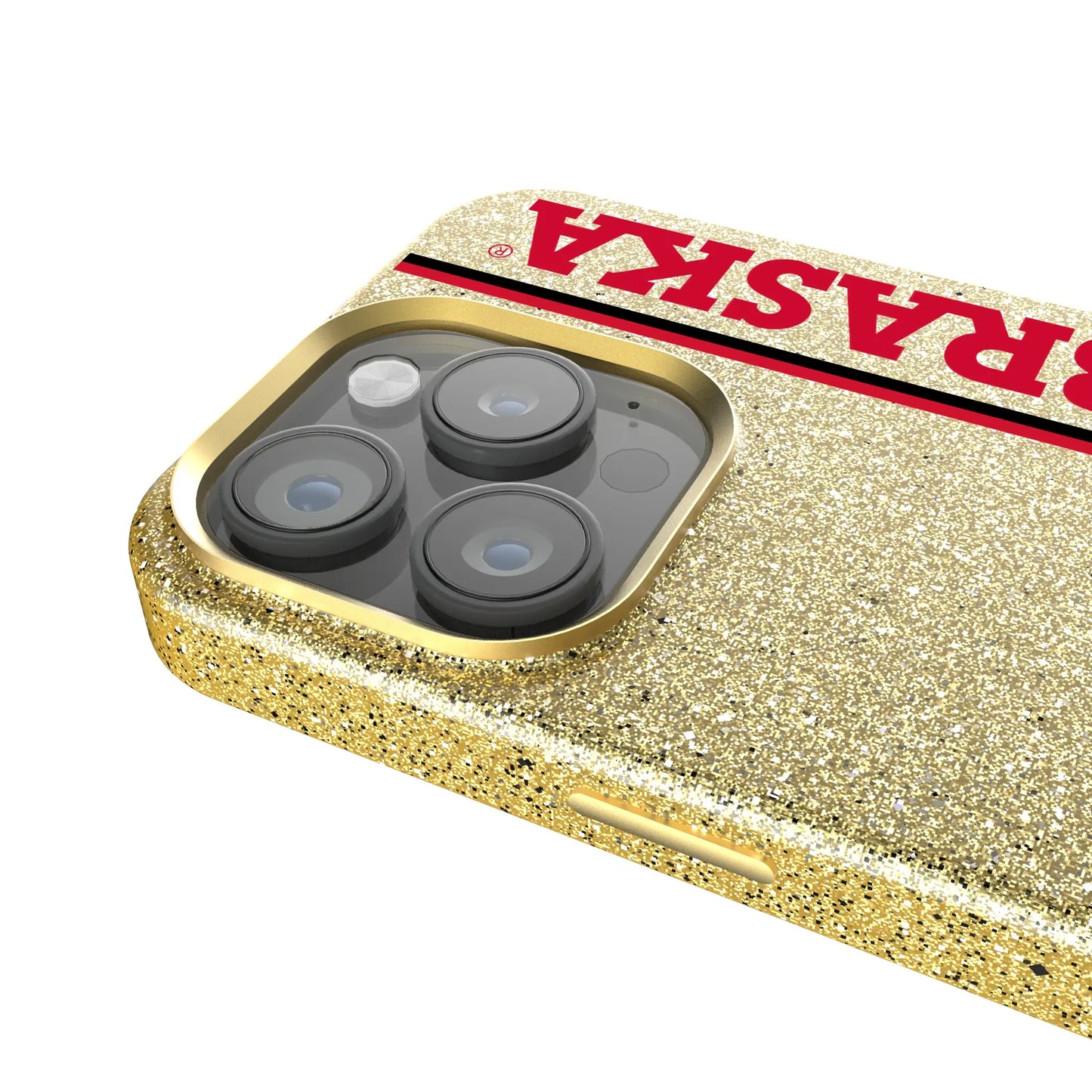 University of Nebraska Huskers Block N Sidebar Bling Phone Case for Apple iPhone