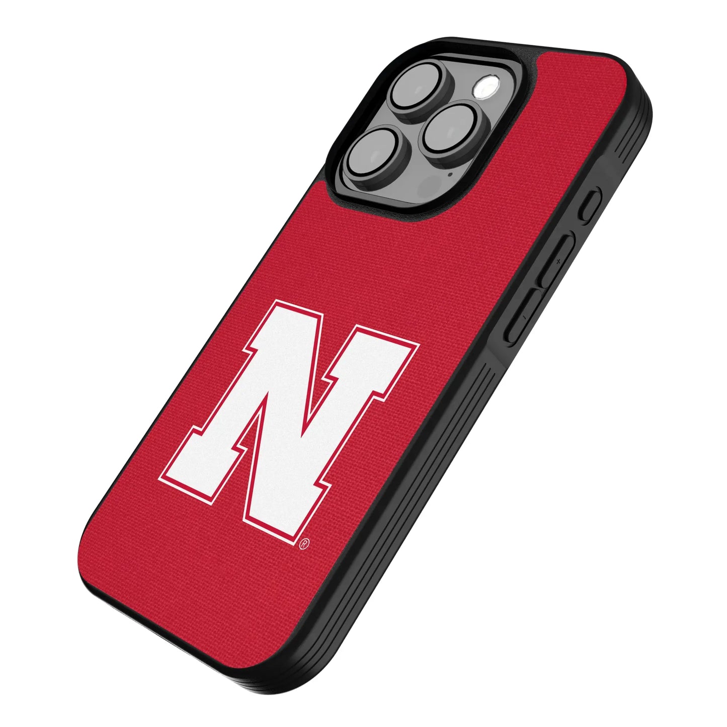 University of Nebraska Huskers Block N Solid Bump Phone Case for Apple iPhone