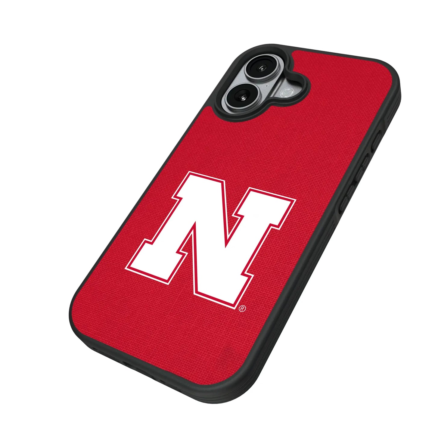 University of Nebraska Huskers Block N Solid Bump Phone Case for Apple iPhone