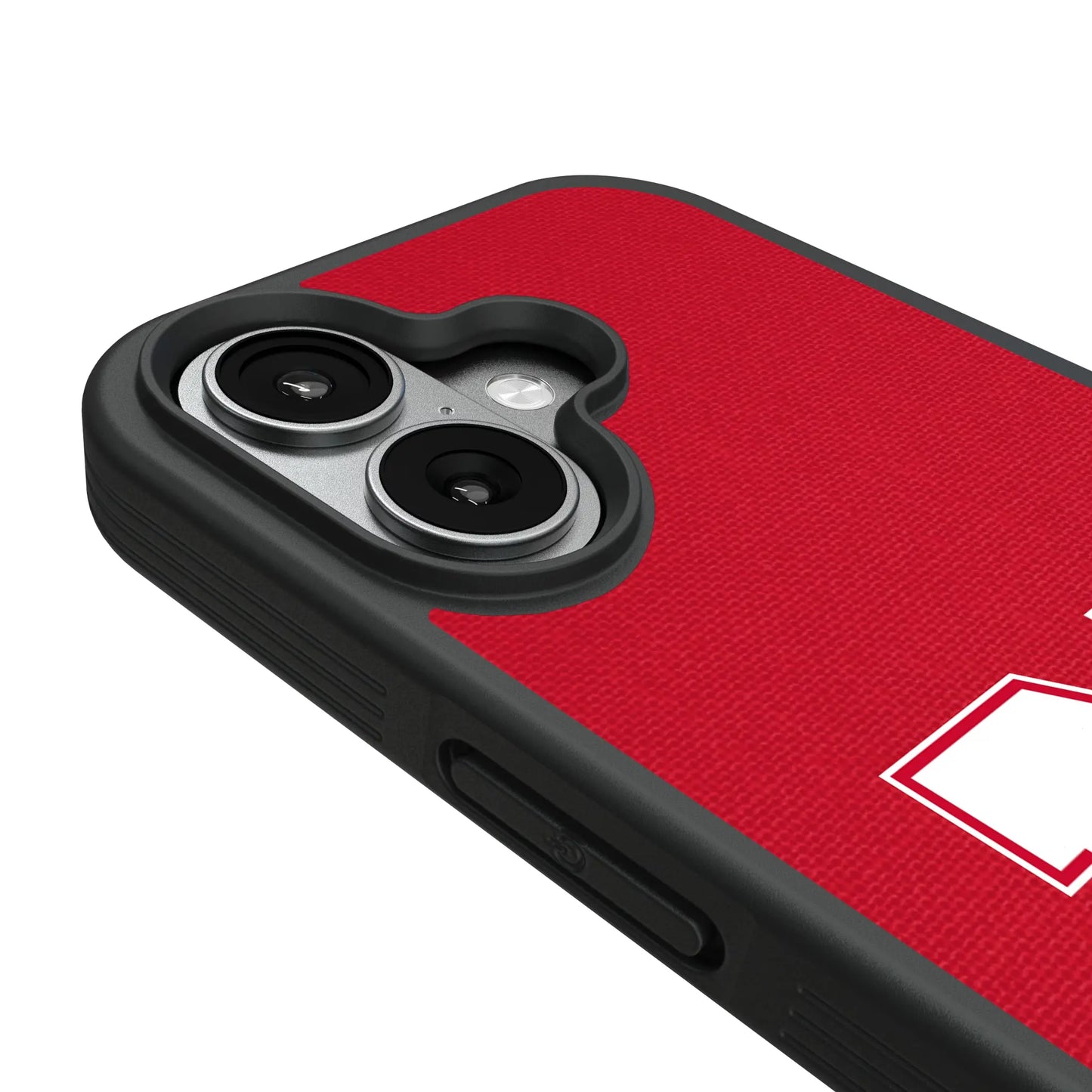 University of Nebraska Huskers Block N Solid Bump Phone Case for Apple iPhone
