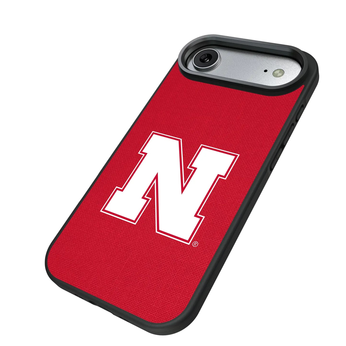 University of Nebraska Huskers Block N Solid Bump Phone Case for Apple iPhone