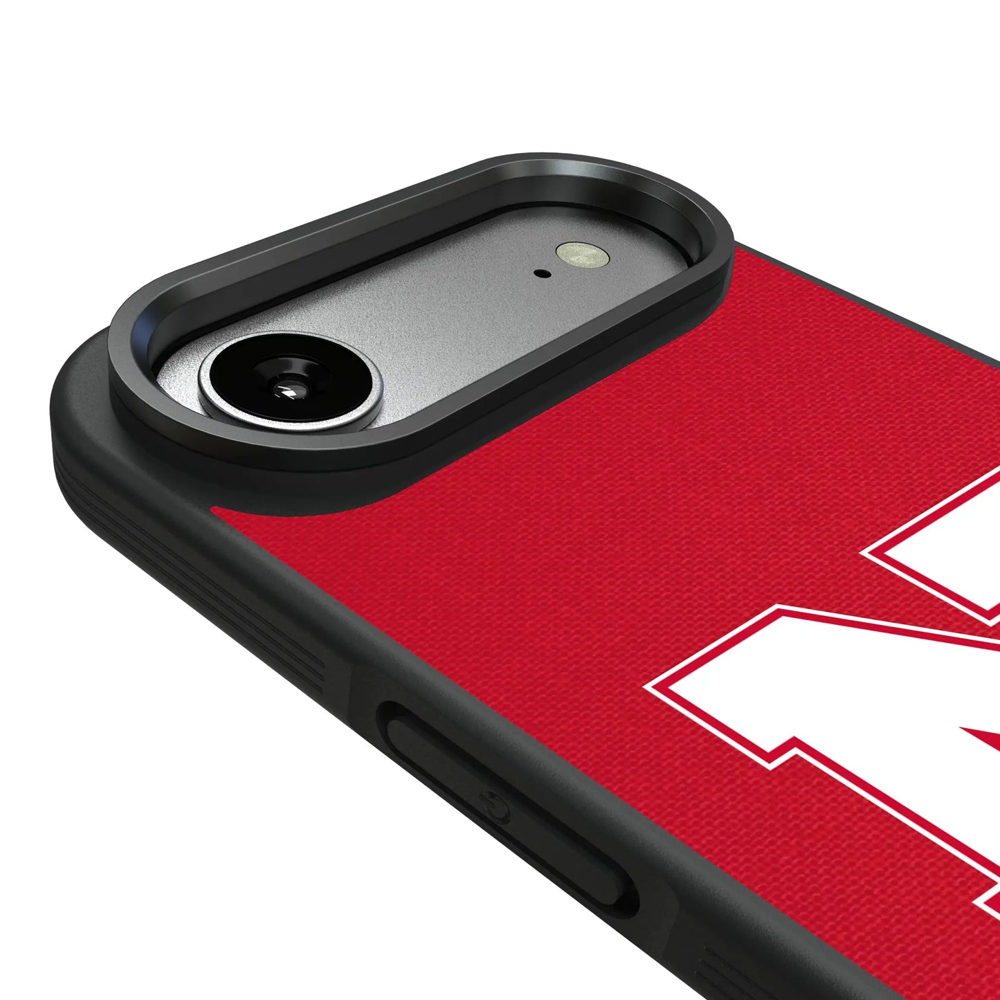 University of Nebraska Huskers Block N Solid Bump Phone Case for Apple iPhone