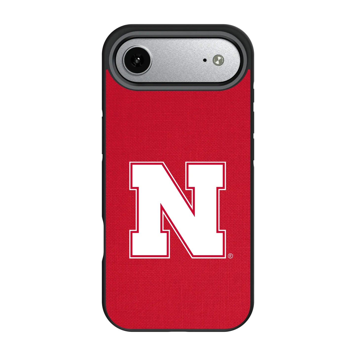 University of Nebraska Huskers Block N Solid Bump Phone Case for Apple iPhone