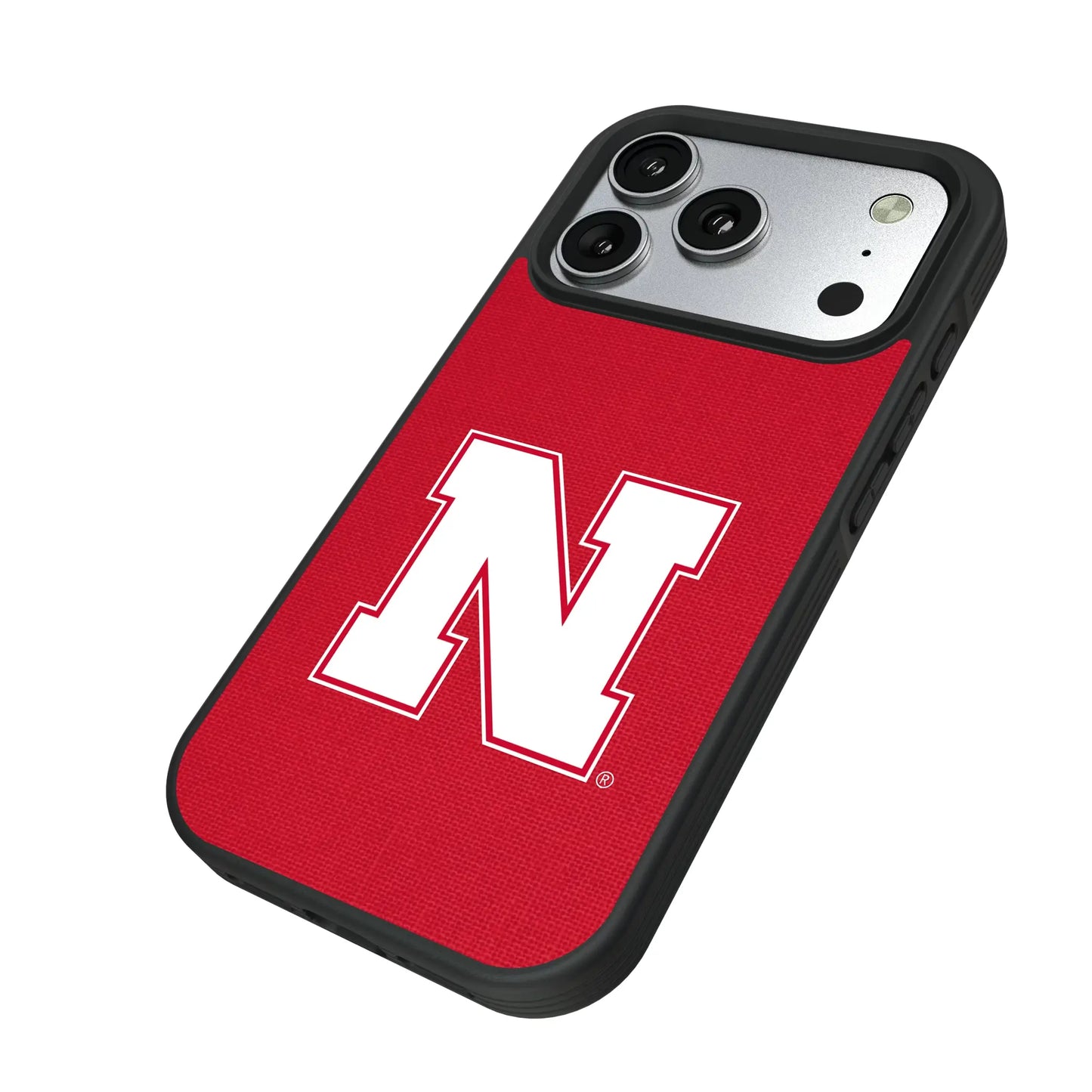 University of Nebraska Huskers Block N Solid Bump Phone Case for Apple iPhone
