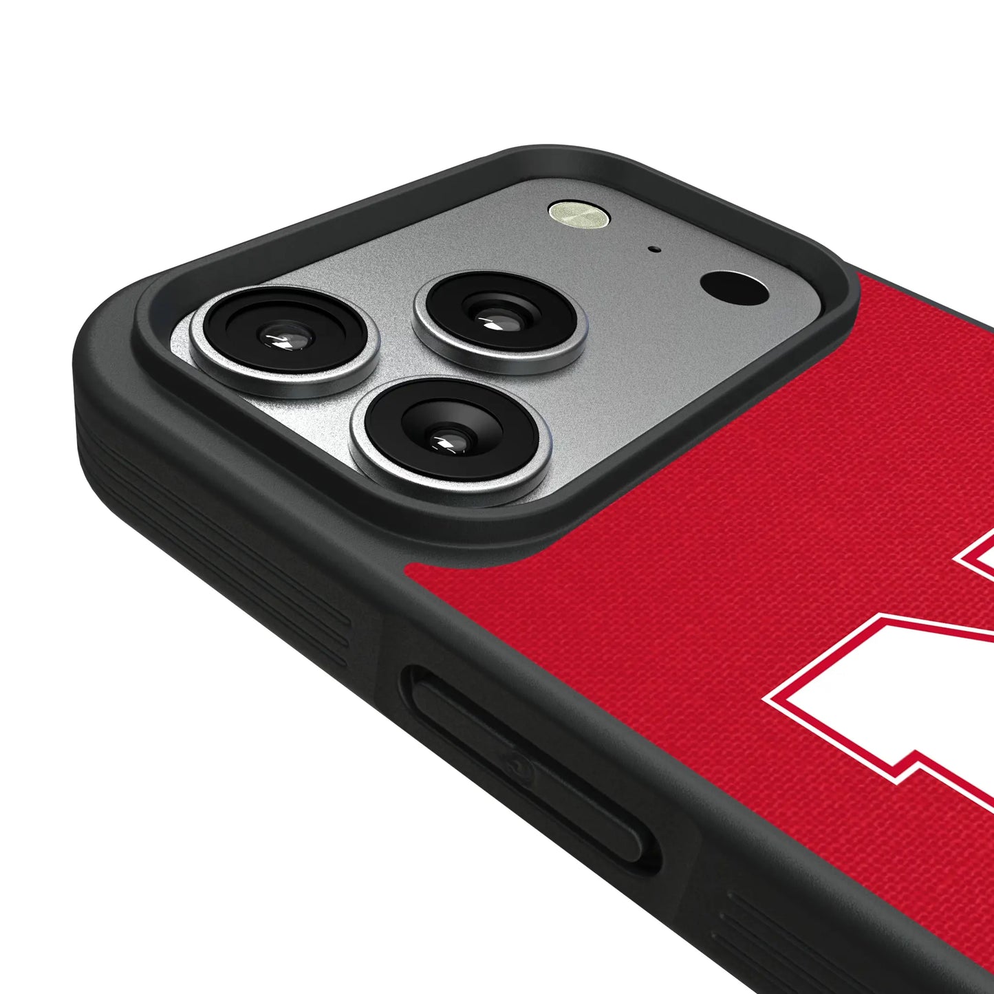 University of Nebraska Huskers Block N Solid Bump Phone Case for Apple iPhone