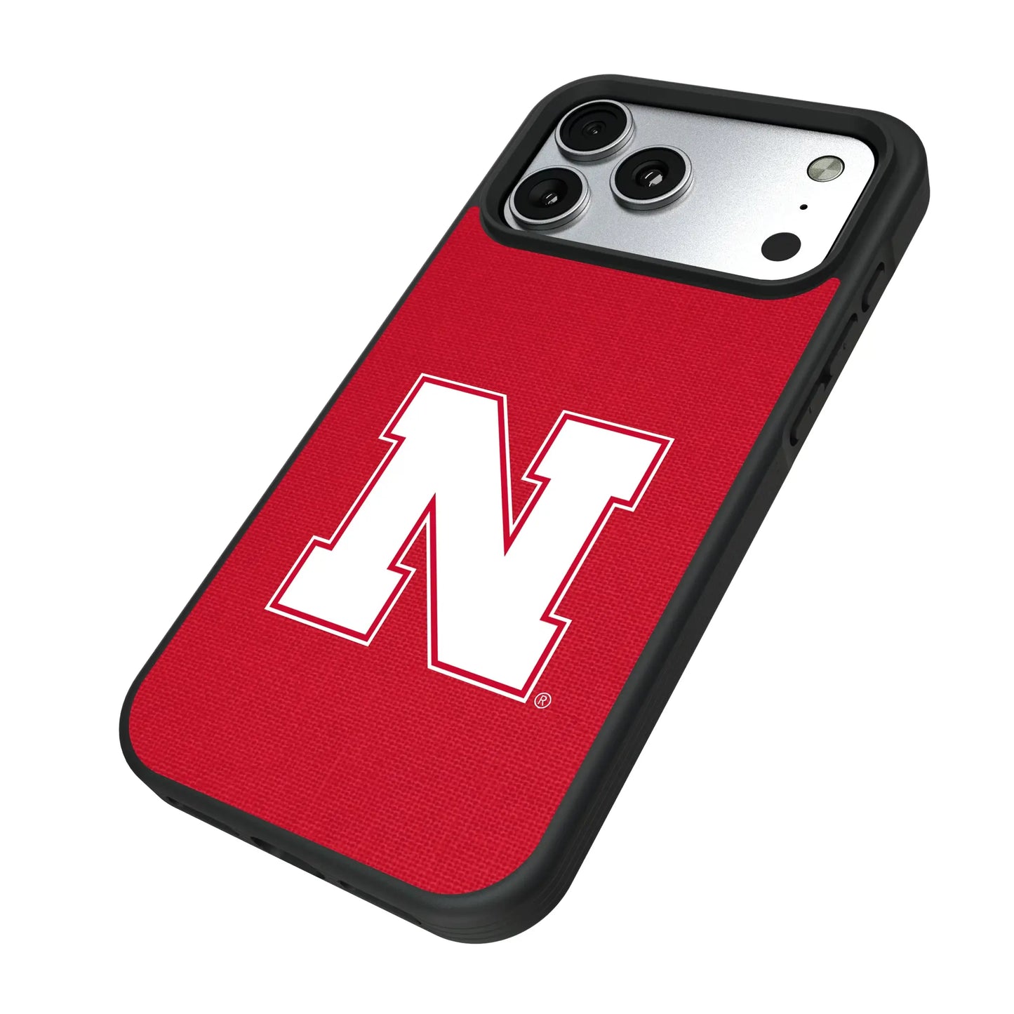 University of Nebraska Huskers Block N Solid Bump Phone Case for Apple iPhone