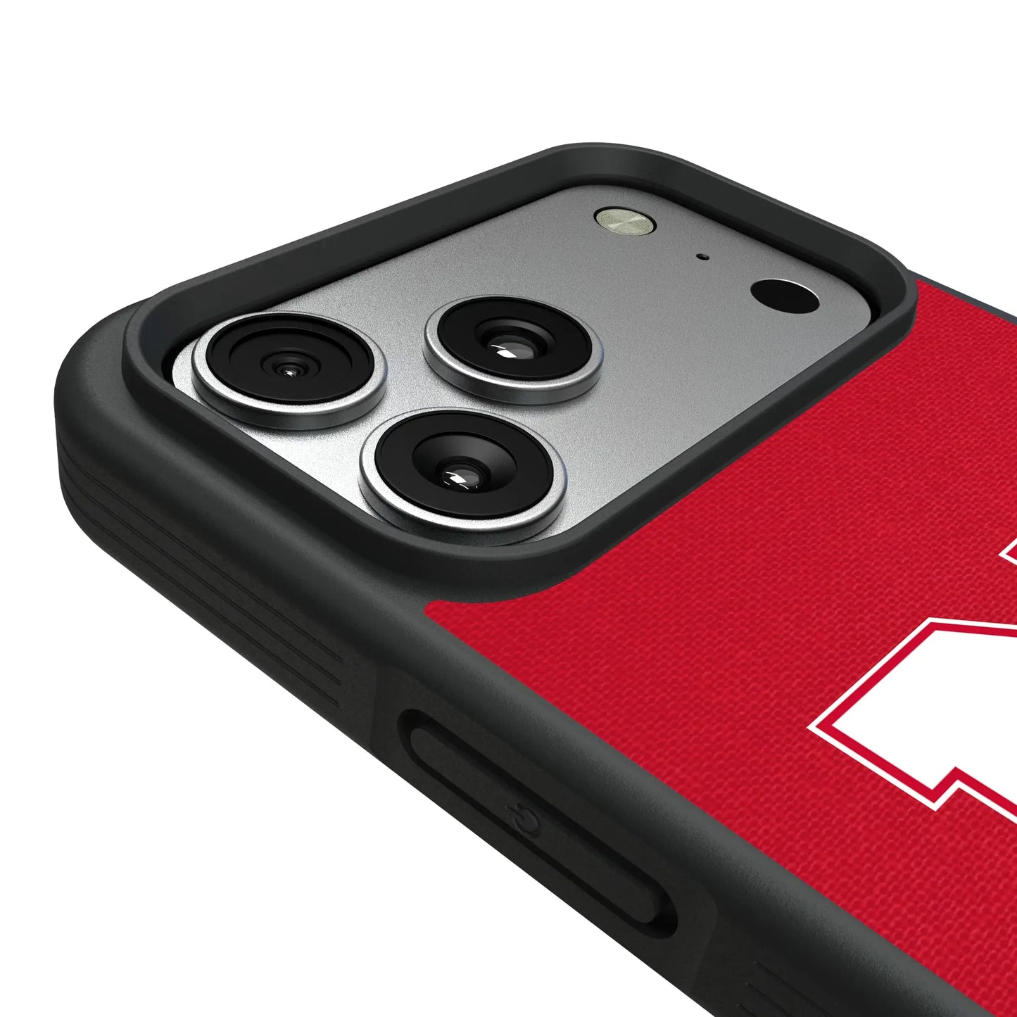 University of Nebraska Huskers Block N Solid Bump Phone Case for Apple iPhone
