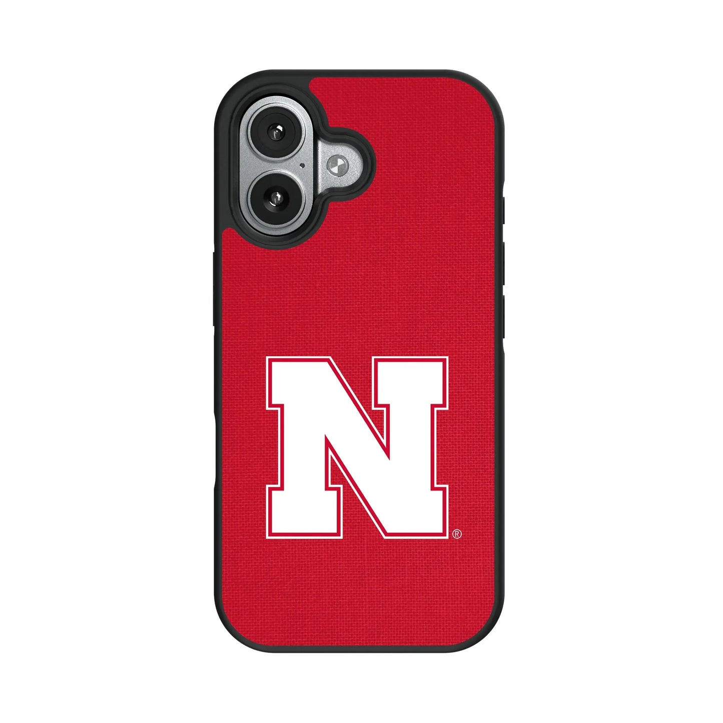 University of Nebraska Huskers Block N Solid Bump Phone Case for Apple iPhone