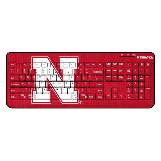 University of Nebraska Huskers Block N Solid Wireless USB Keyboard