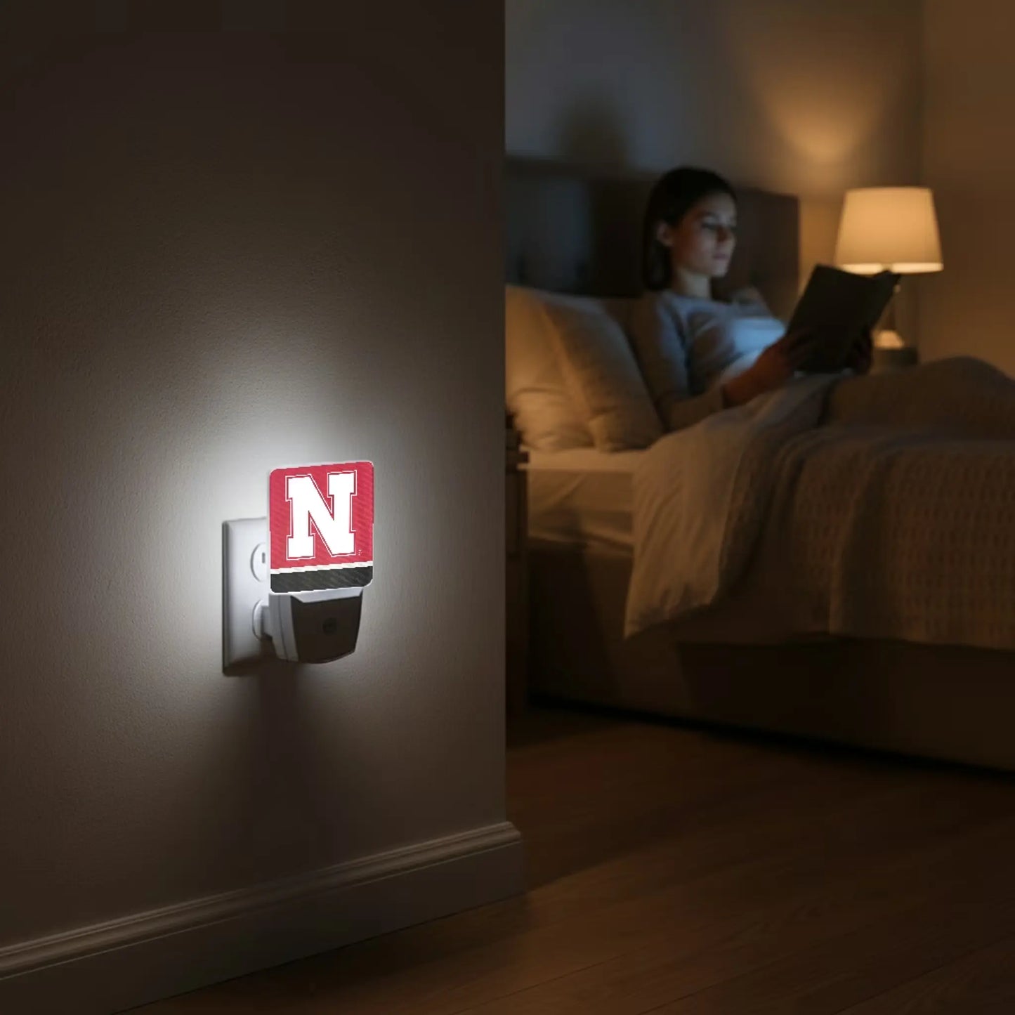 University of Nebraska Huskers Block N Stripe Night Light 2-Pack