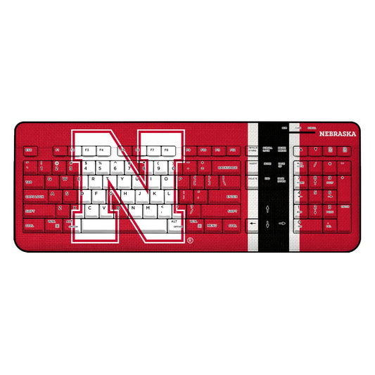 University of Nebraska Huskers Block N Stripe Wireless USB Keyboard