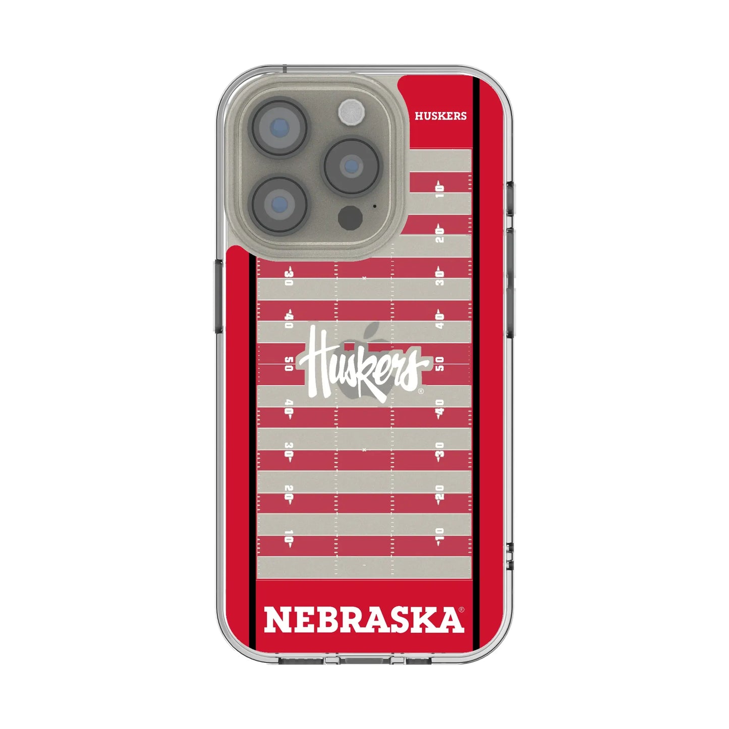 University of Nebraska Huskers Field Clear Phone Case for Apple iPhone