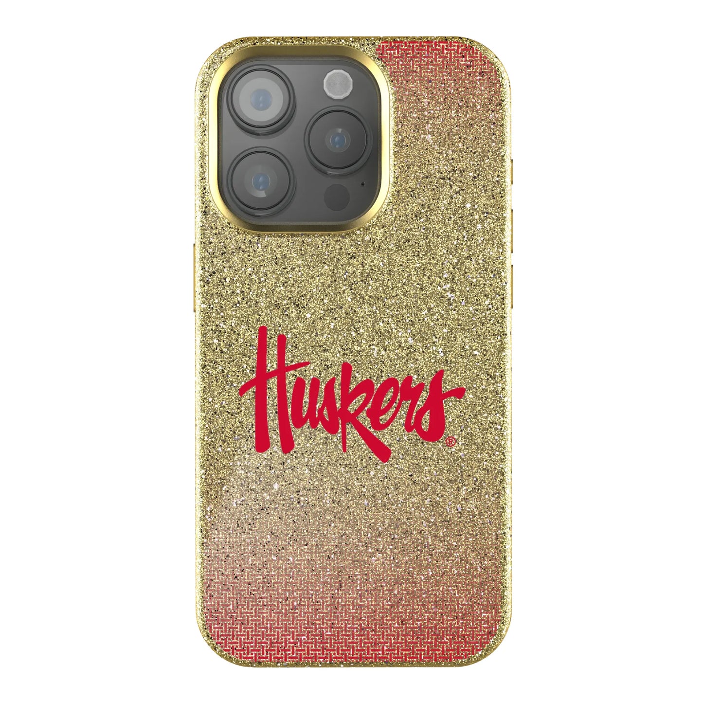 University of Nebraska Huskers Linen Bling Phone Case for Apple iPhone