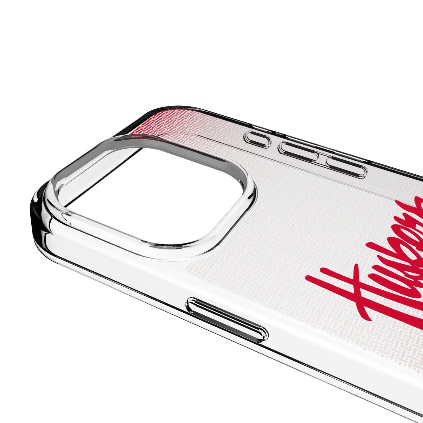 University of Nebraska Huskers Linen Clear Phone Case for Apple iPhone