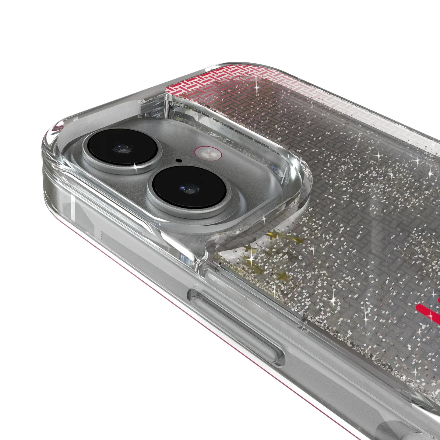 University of Nebraska Huskers Linen Glitter Phone Case for Apple iPhone