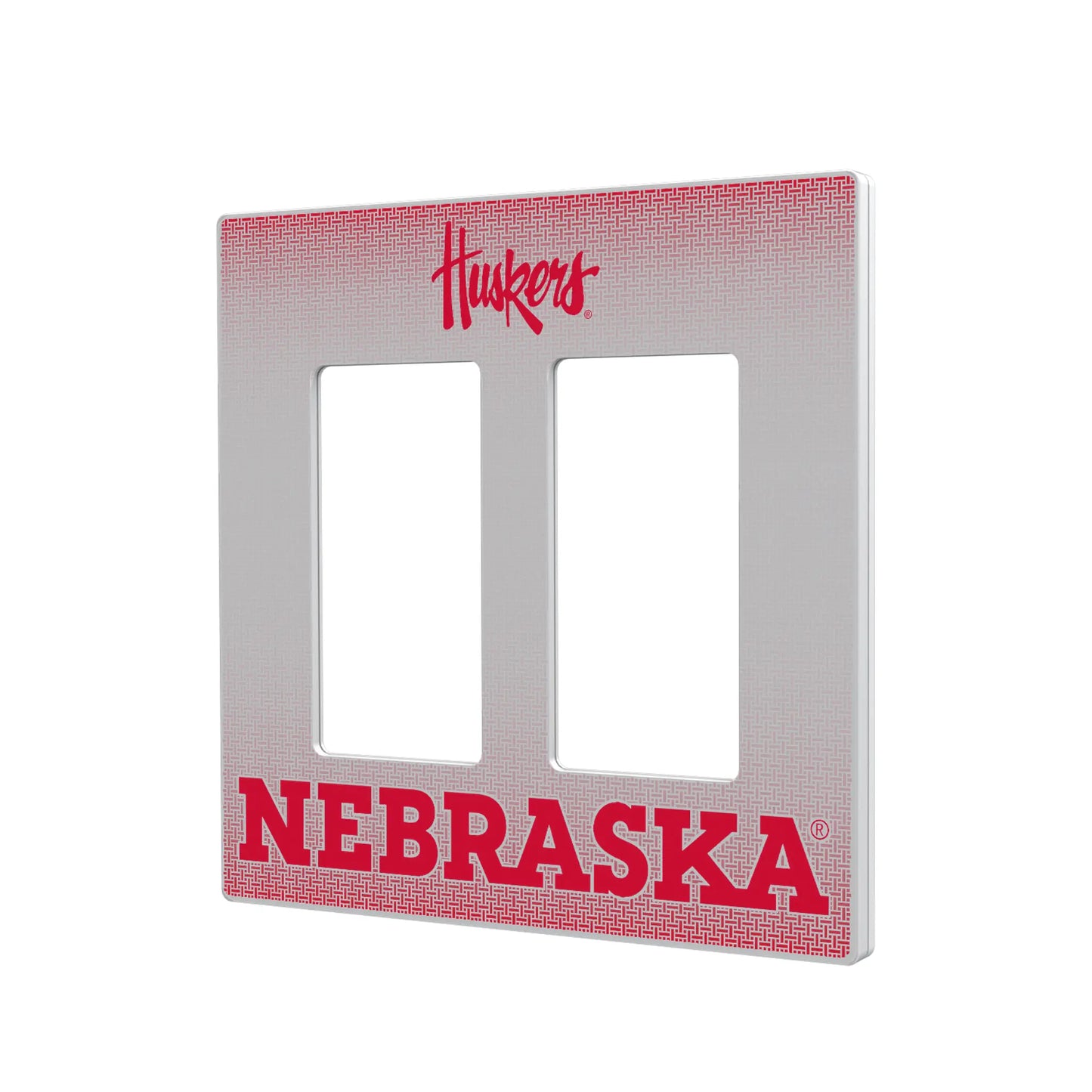 University of Nebraska Huskers Linen Hidden-Screw Light Switch Plate