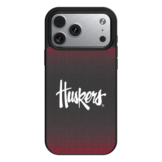 University of Nebraska Huskers Linen MagSafe Compatible Phone Case for Apple iPhone