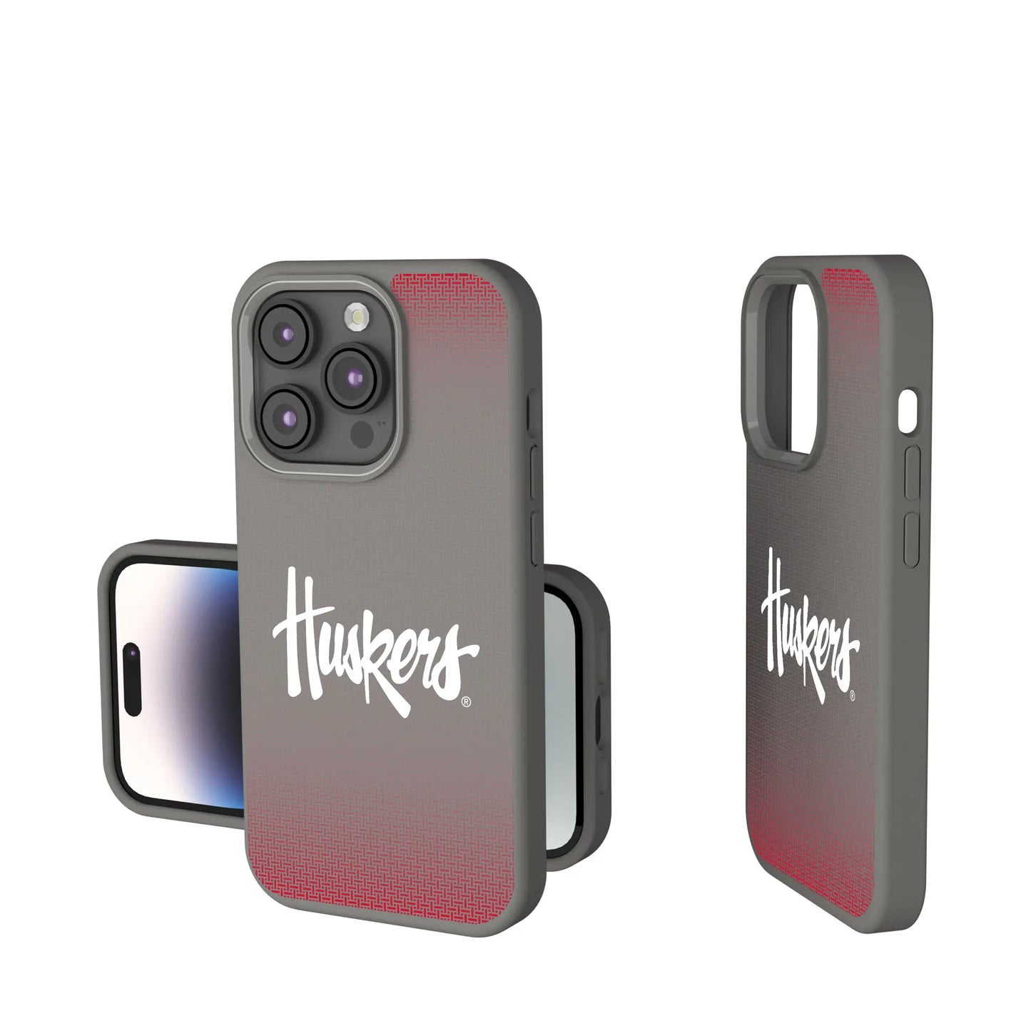 University of Nebraska Huskers Linen Soft Touch Phone Case for Apple iPhone