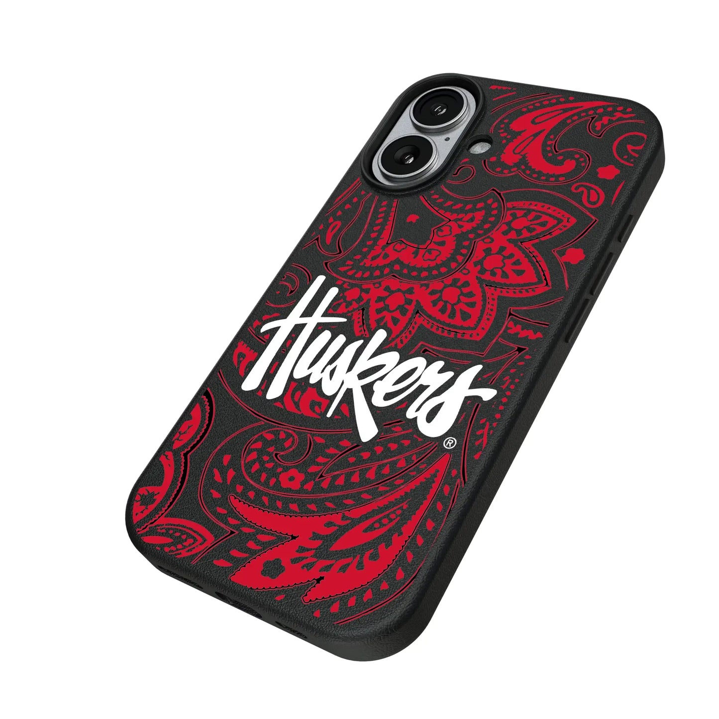 University of Nebraska Huskers Paisley MagSafe Compatible Phone Case for Apple iPhone