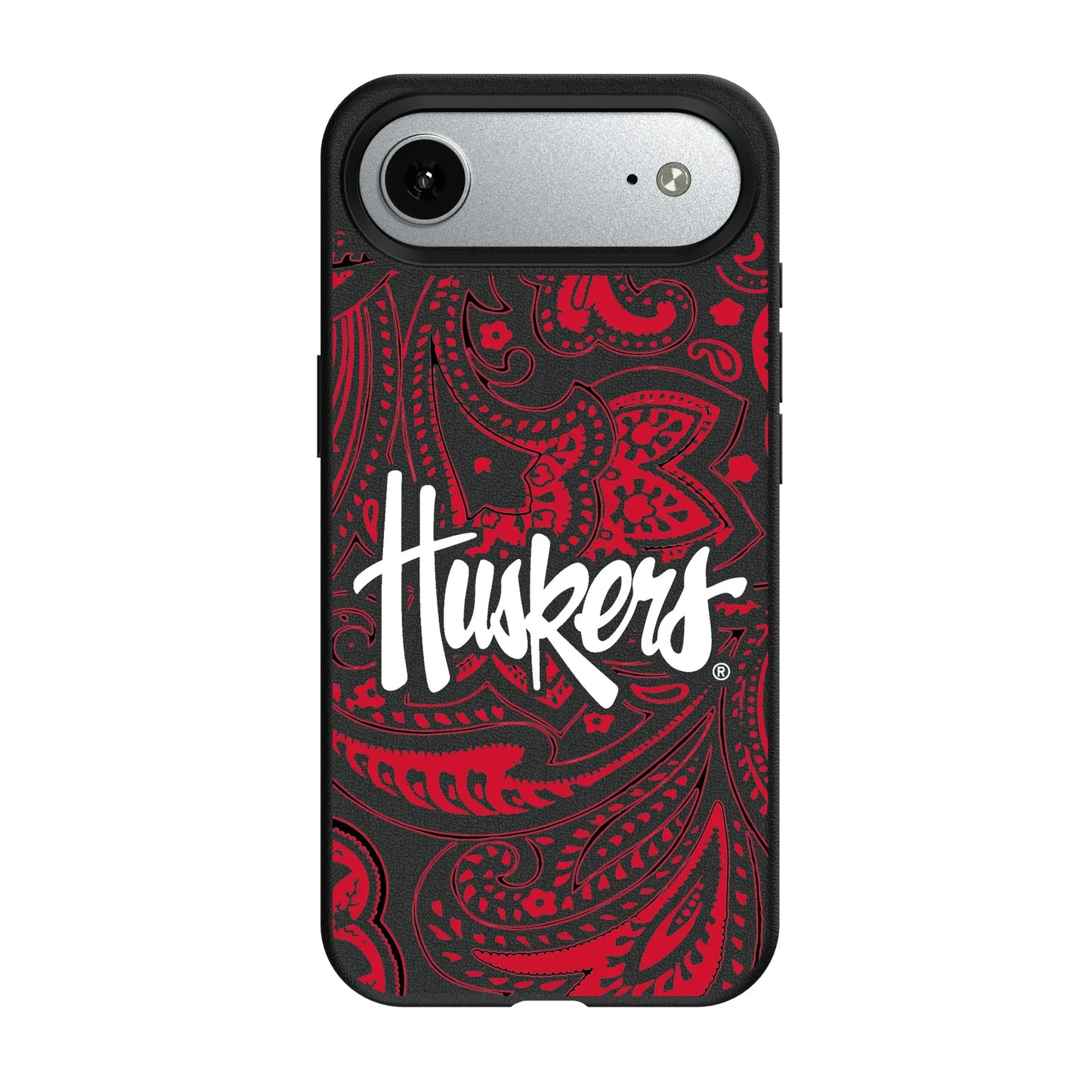 University of Nebraska Huskers Paisley MagSafe Compatible Phone Case for Apple iPhone