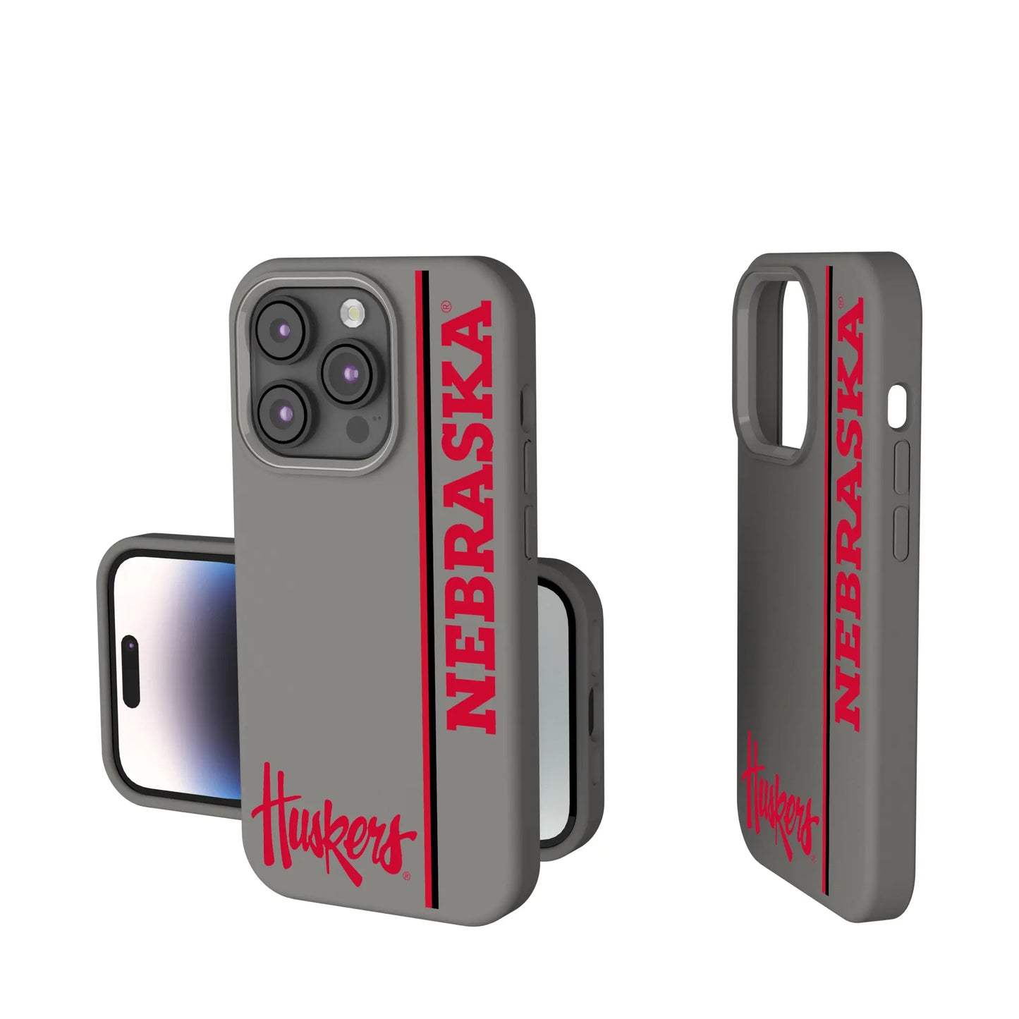 University of Nebraska Huskers Sidebar Soft Touch Phone Case for Apple iPhone