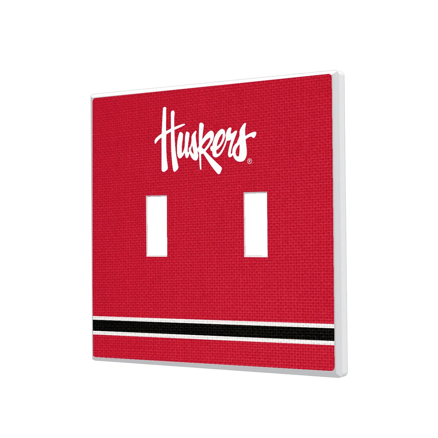 University of Nebraska Huskers Stripe Hidden-Screw Light Switch Plate