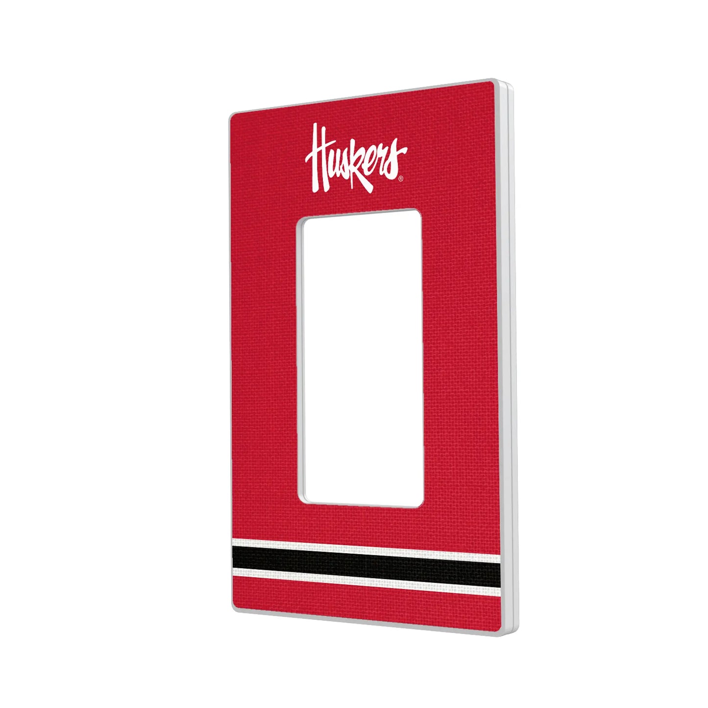 University of Nebraska Huskers Stripe Hidden-Screw Light Switch Plate