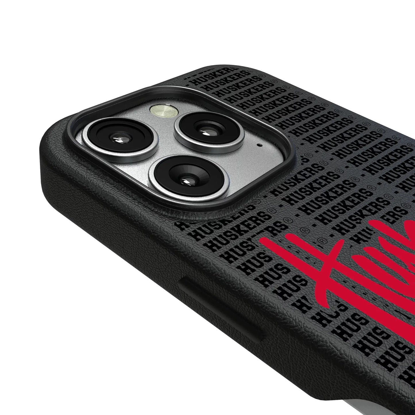 University of Nebraska Huskers Text Backdrop MagSafe Compatible Phone Case for Apple iPhone