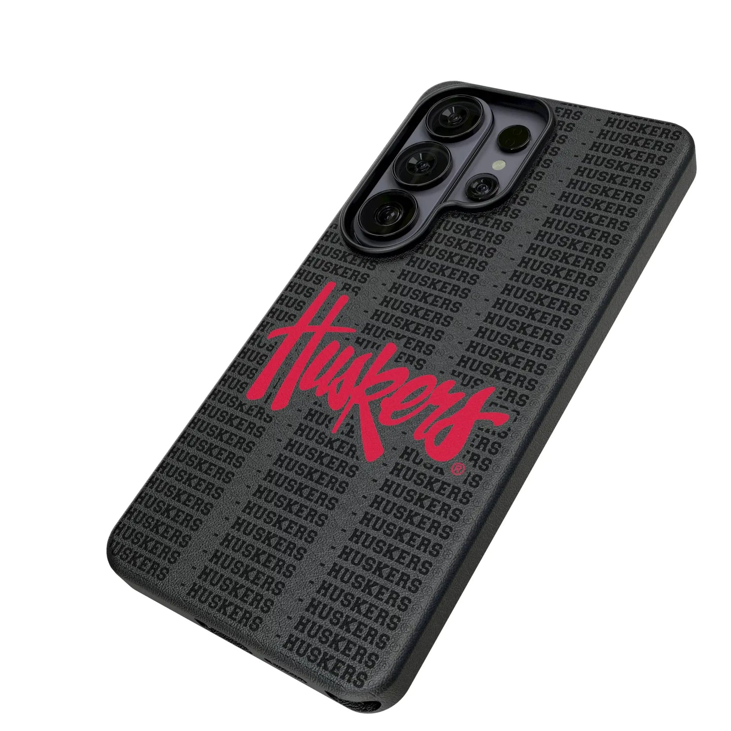 University of Nebraska Huskers Text Backdrop MagSafe Compatible Phone Case for Samsung Galaxy