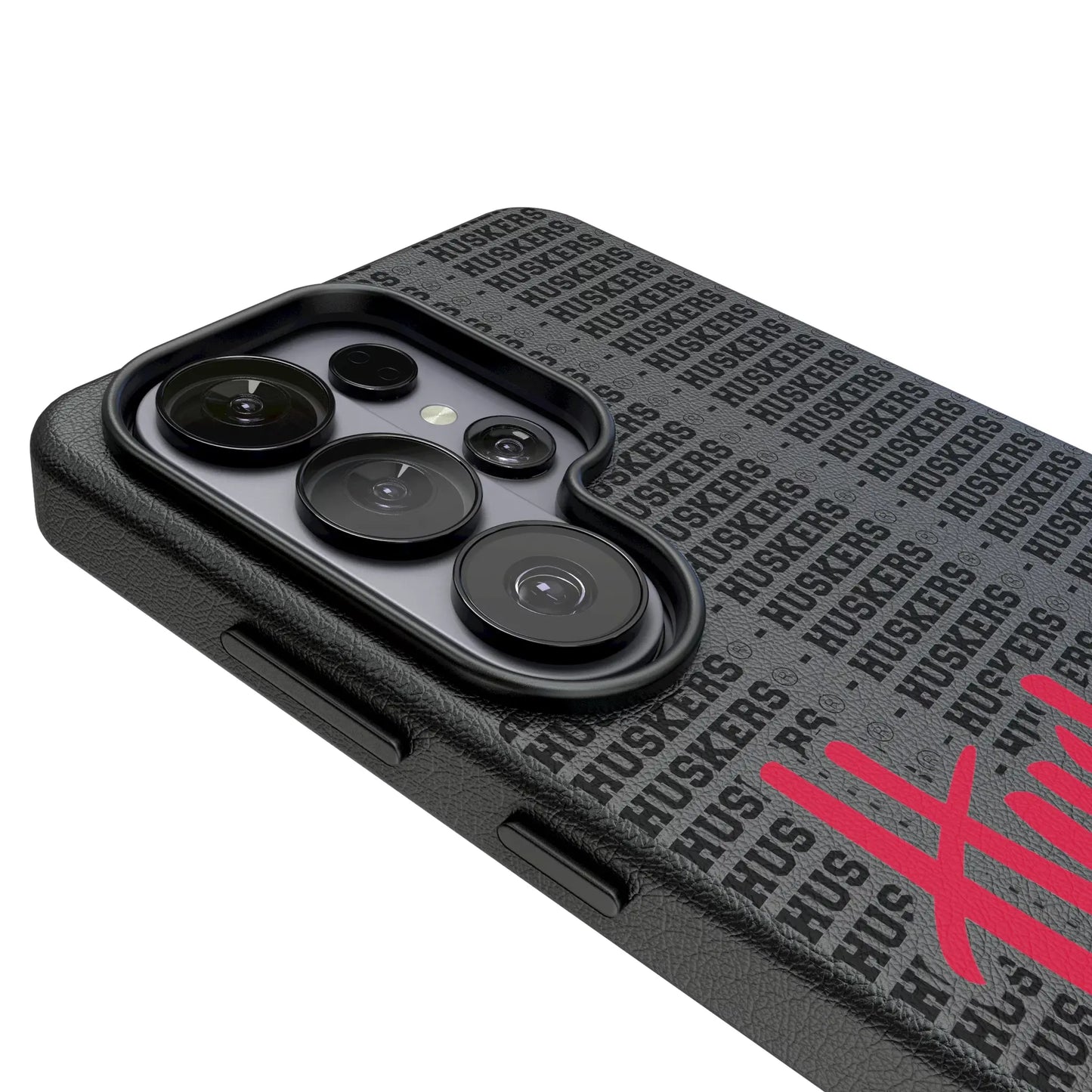 University of Nebraska Huskers Text Backdrop MagSafe Compatible Phone Case for Samsung Galaxy