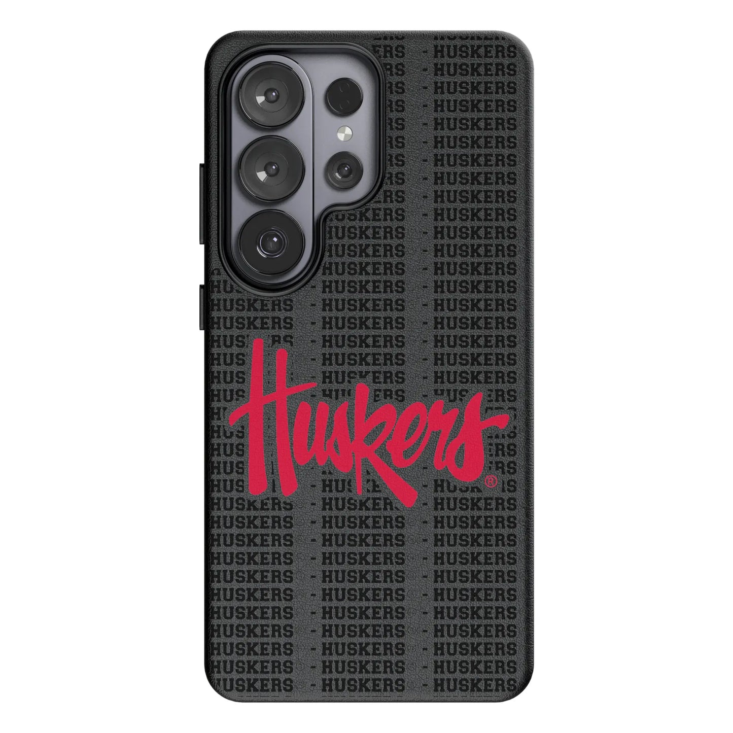 University of Nebraska Huskers Text Backdrop MagSafe Compatible Phone Case for Samsung Galaxy