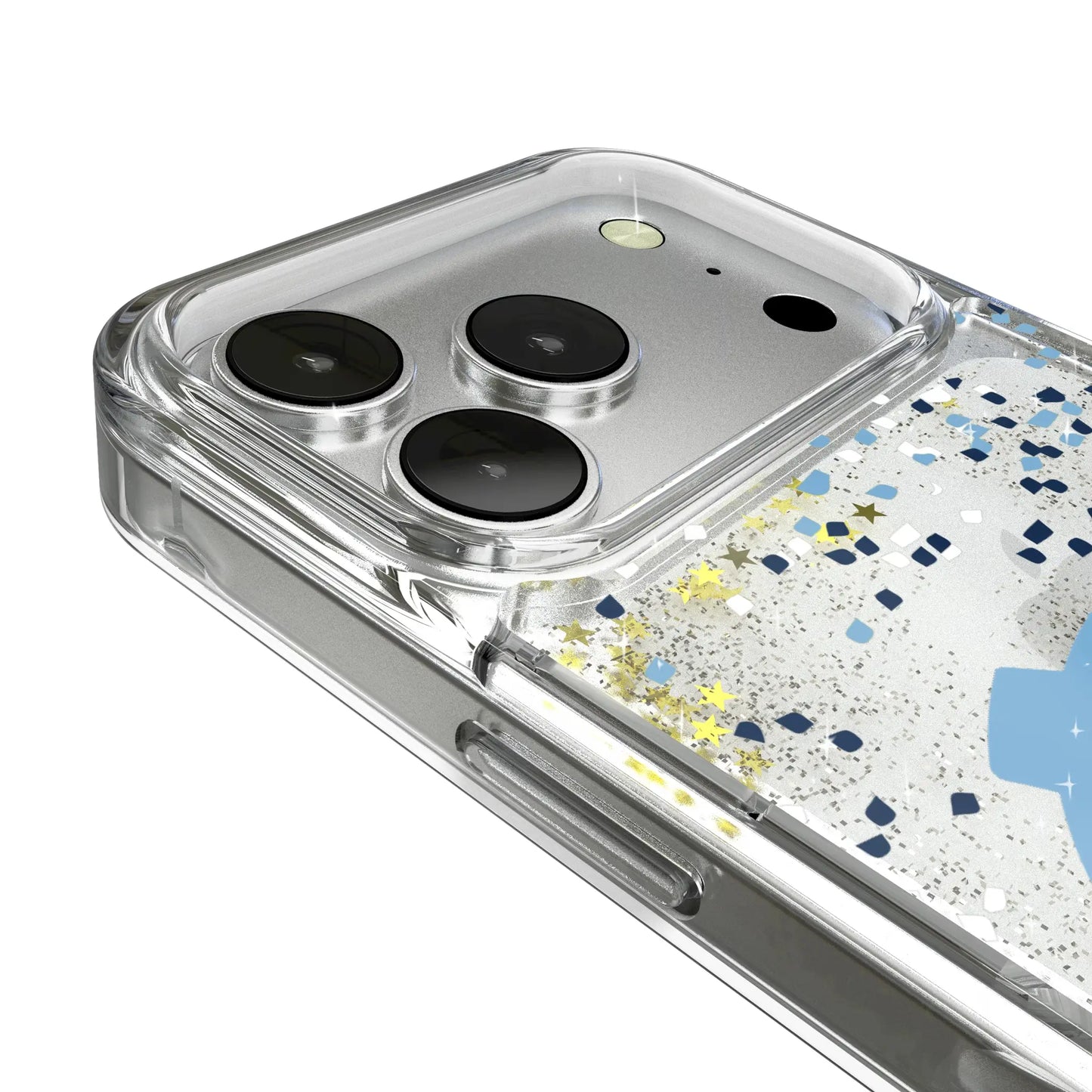 University of North Carolina Tar Heels Confetti Glitter Phone Case for Apple iPhone