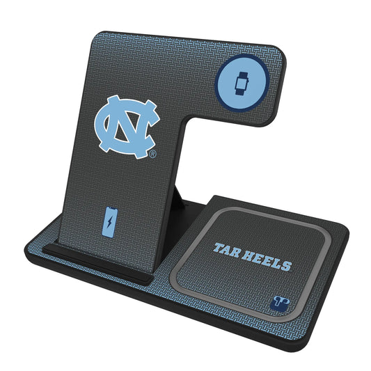 University of North Carolina Tar Heels Linen 3 in 1 Charging Station