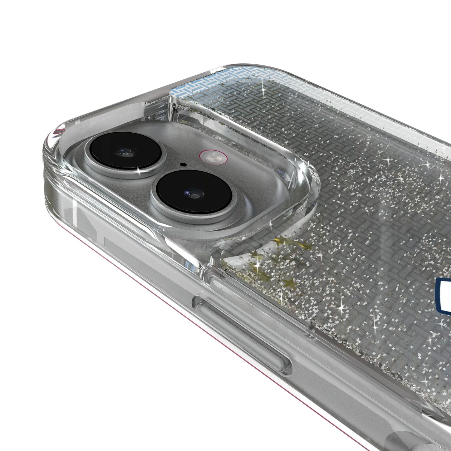 University of North Carolina Tar Heels Linen Glitter Phone Case for Apple iPhone