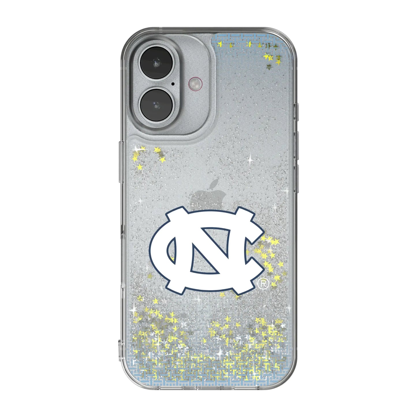 University of North Carolina Tar Heels Linen Glitter Phone Case for Apple iPhone