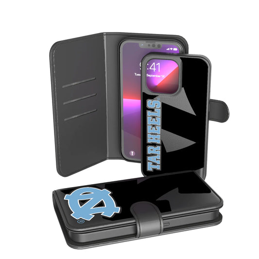 University of North Carolina Tar Heels Monocolor Tilt Wallet Phone Case for Apple iPhone