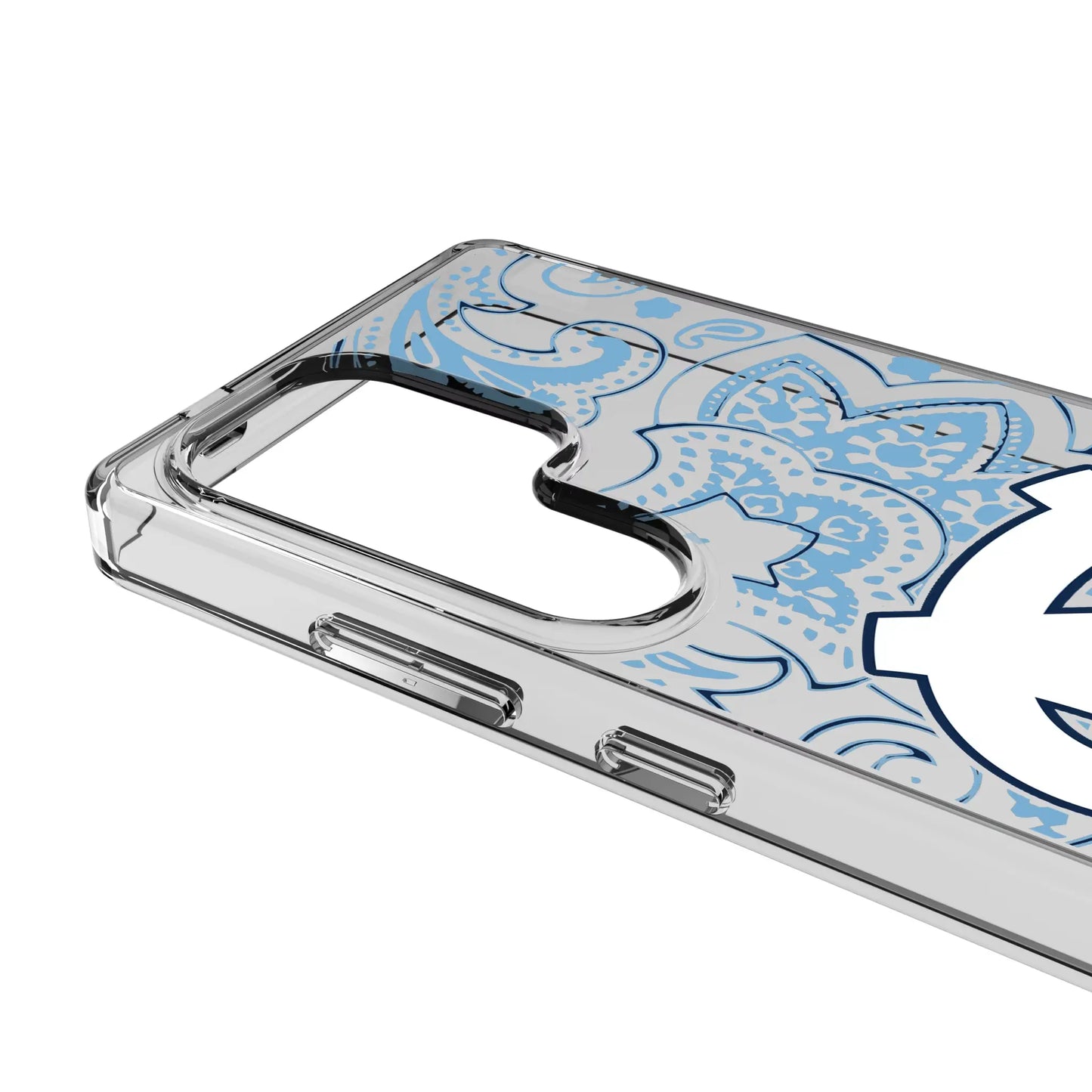 University of North Carolina Tar Heels Paisley Clear Phone Case for Samsung Galaxy