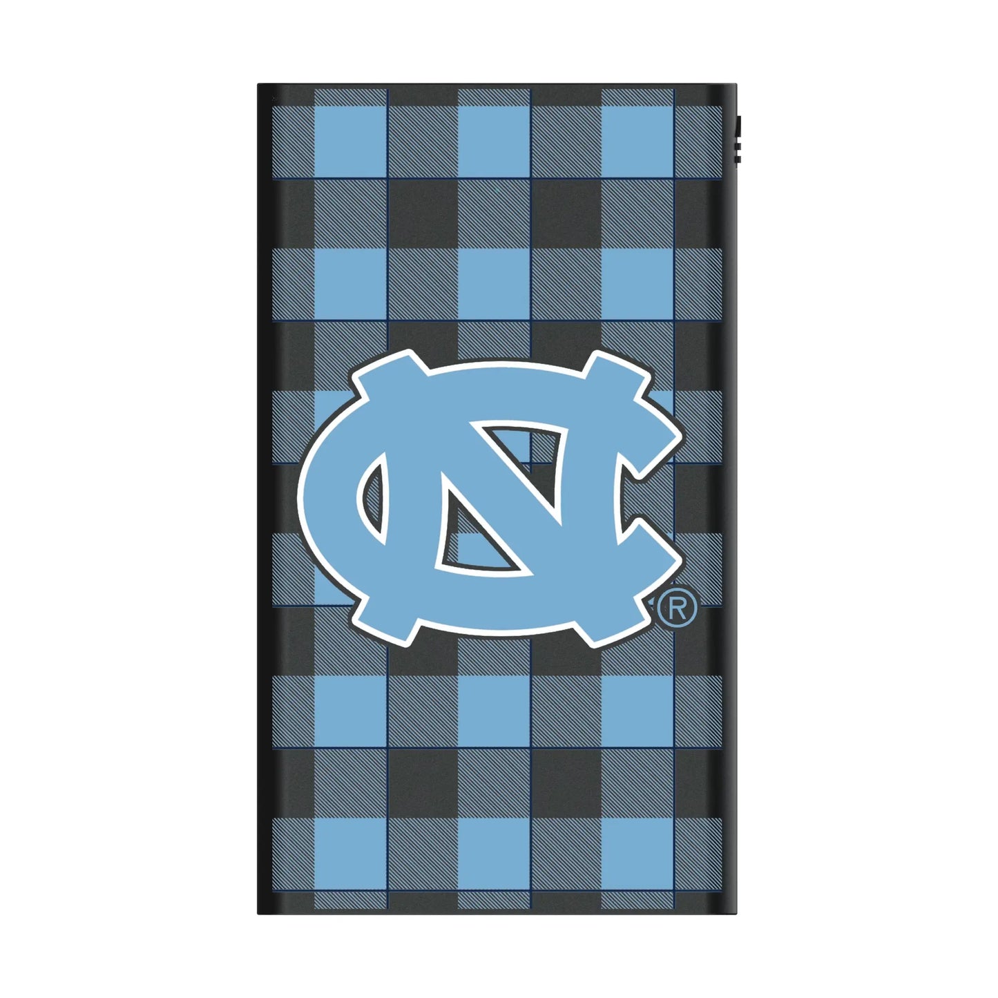 University of North Carolina Tar Heels Plaid 5000mAh Flat Powerbank