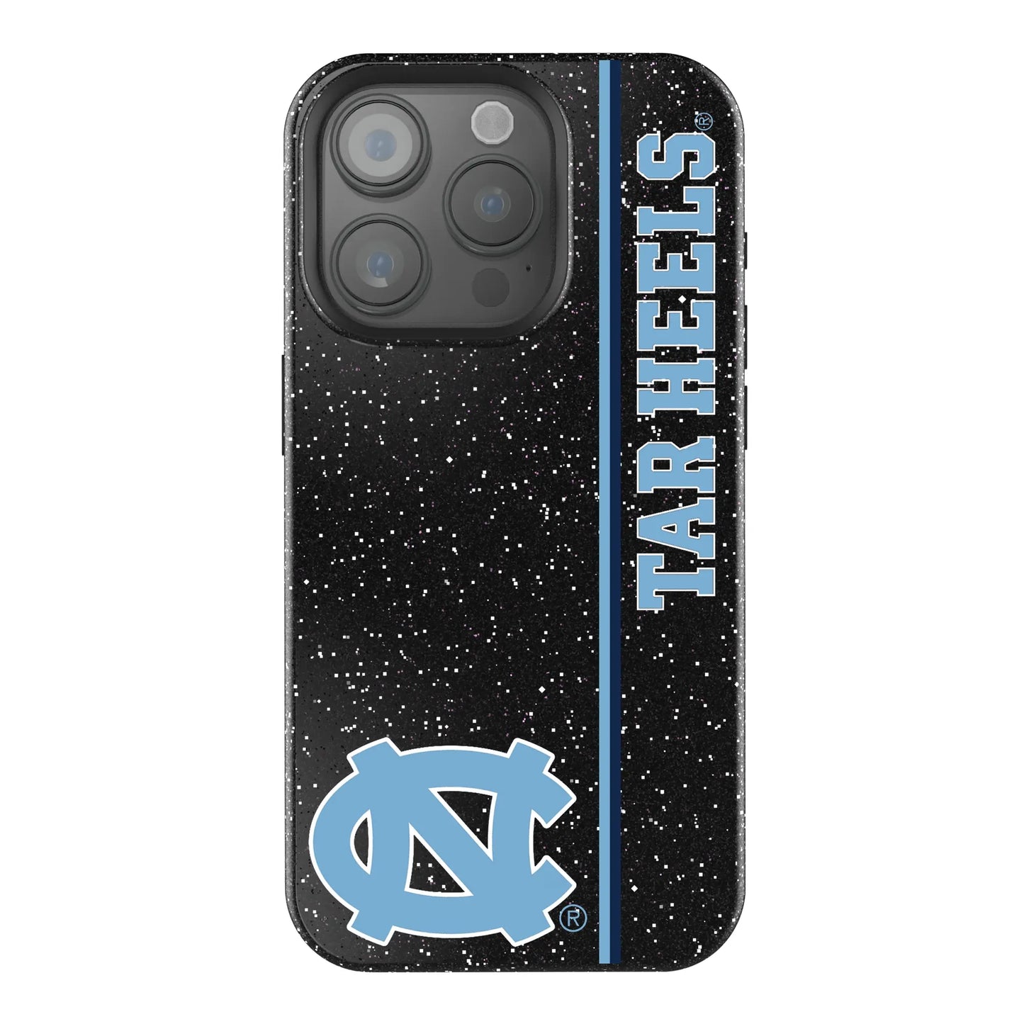 University of North Carolina Tar Heels Sidebar Black Bling Phone Case for Apple iPhone