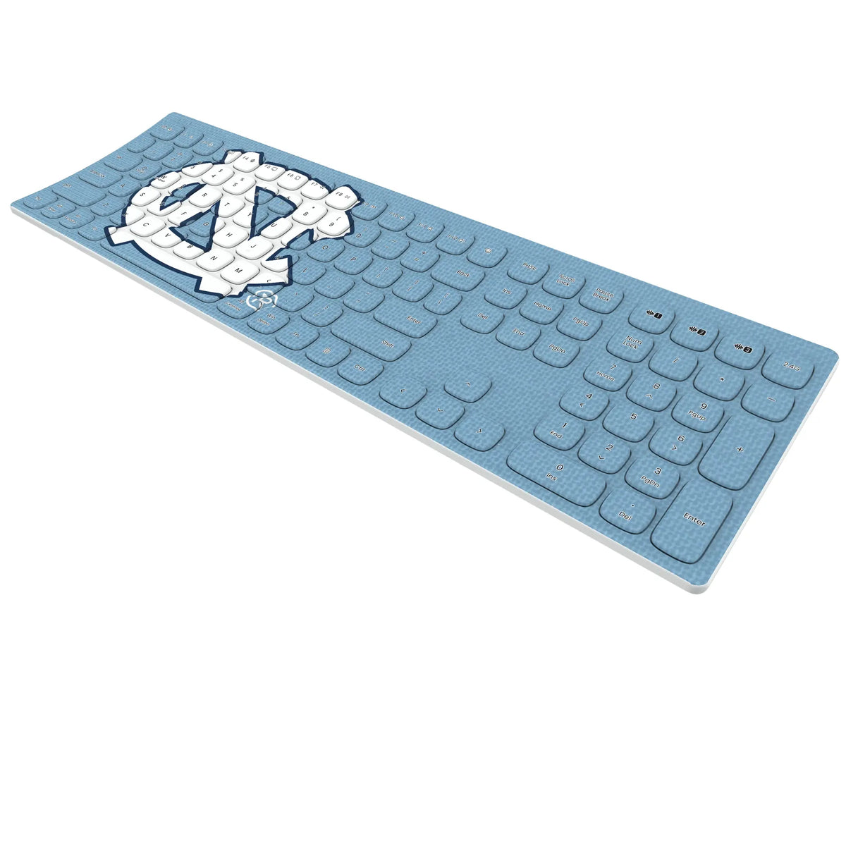 University of North Carolina Tar Heels Solid Curved Wireless Keyboard