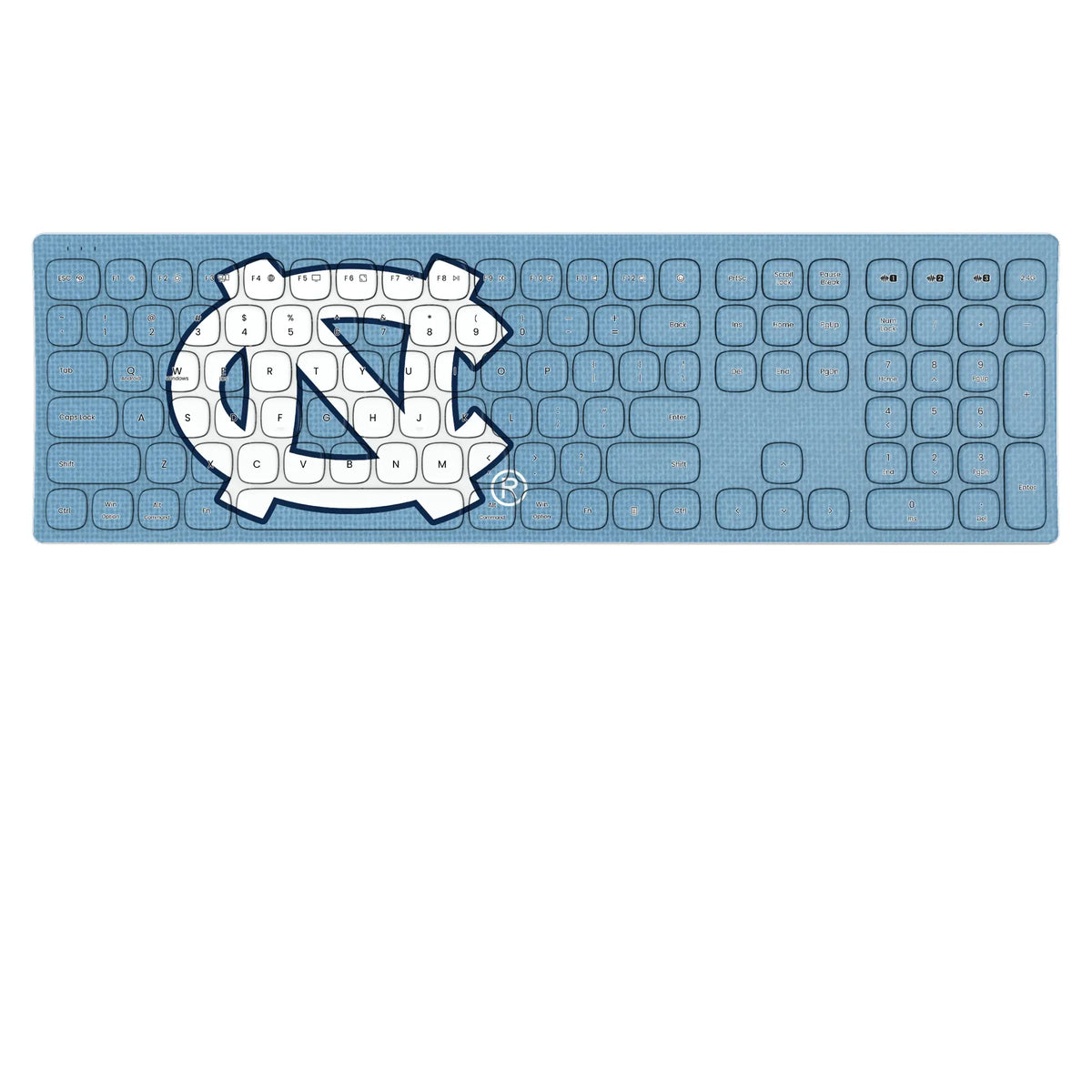 University of North Carolina Tar Heels Solid Curved Wireless Keyboard