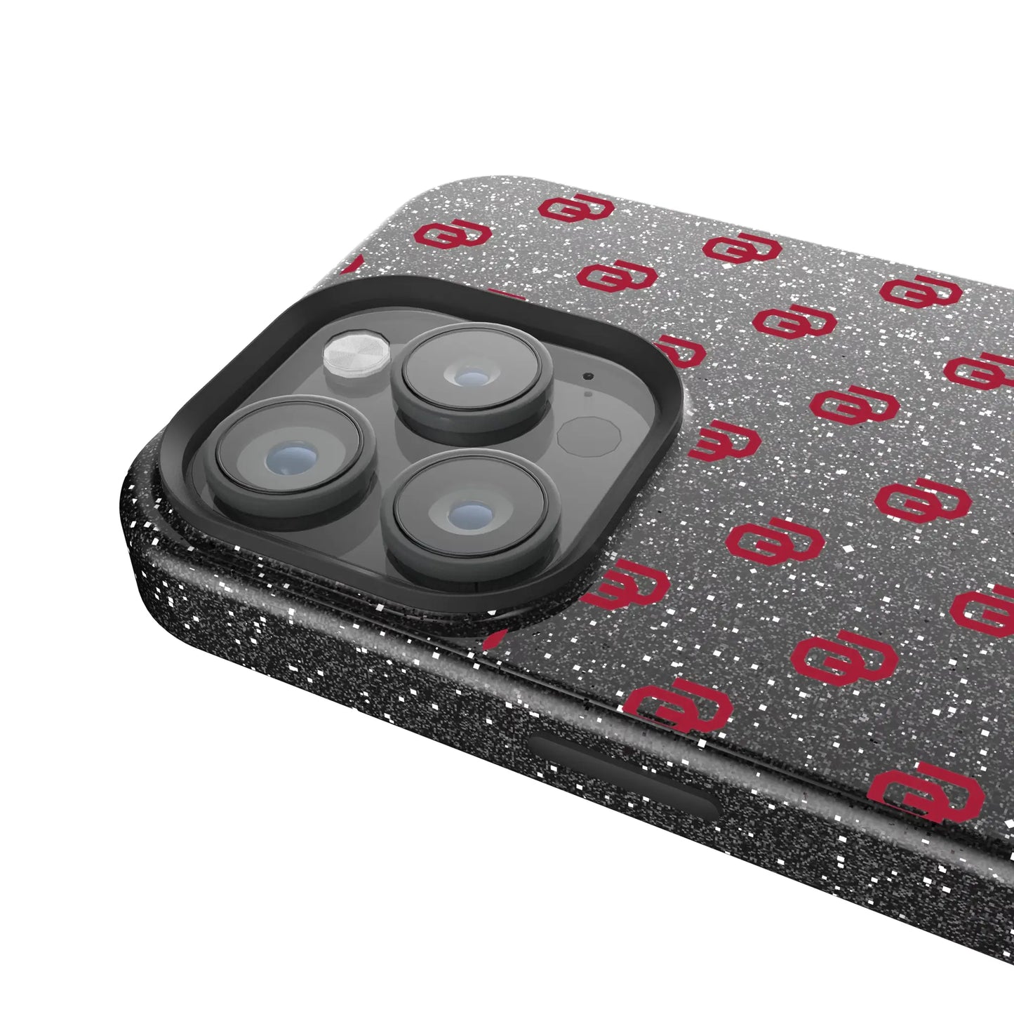 University of Oklahoma Sooners Fashion Pattern Black Bling Phone Case for Apple iPhone