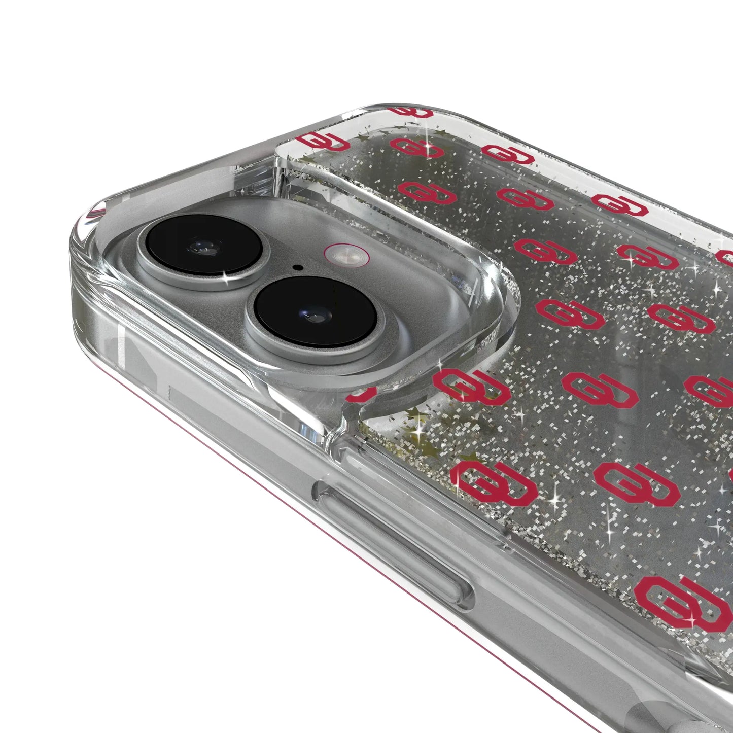 University of Oklahoma Sooners Fashion Pattern Glitter Phone Case for Apple iPhone