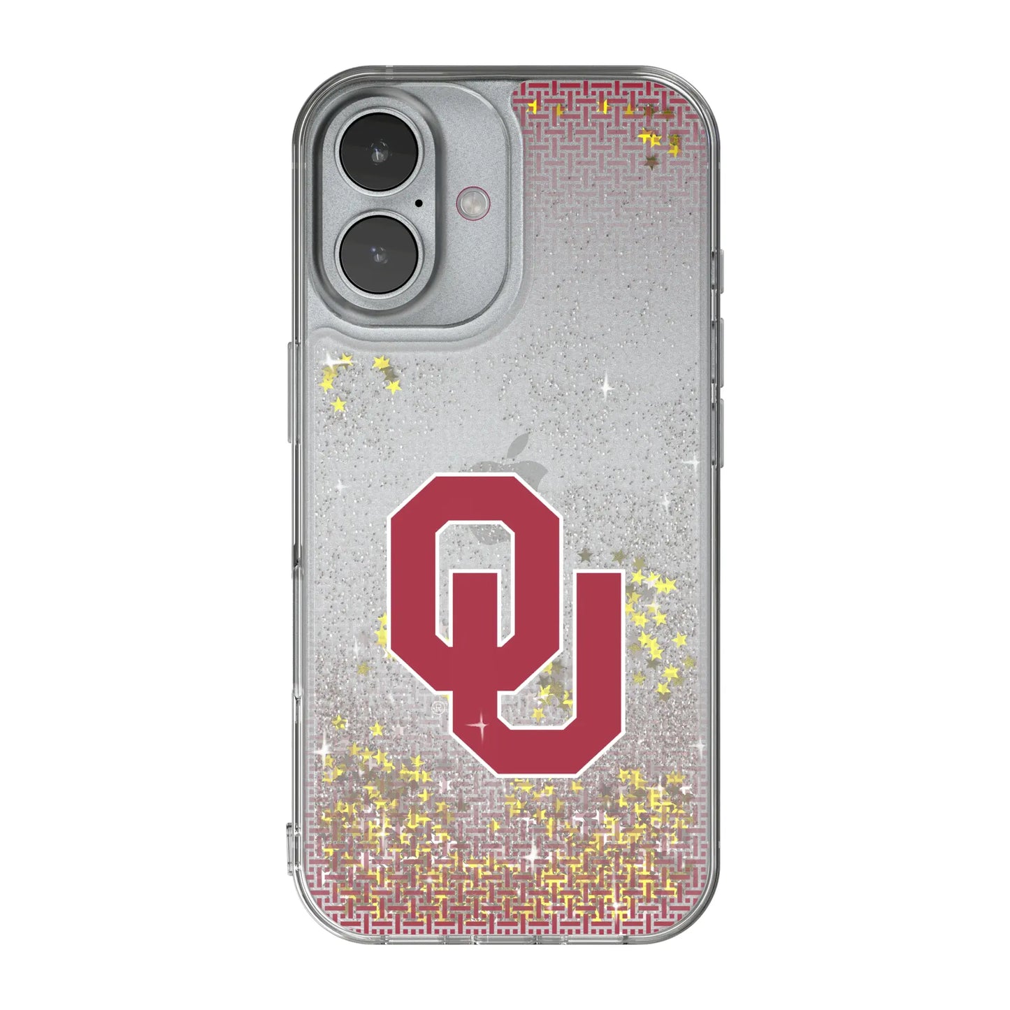 University of Oklahoma Sooners Linen Glitter Phone Case for Apple iPhone