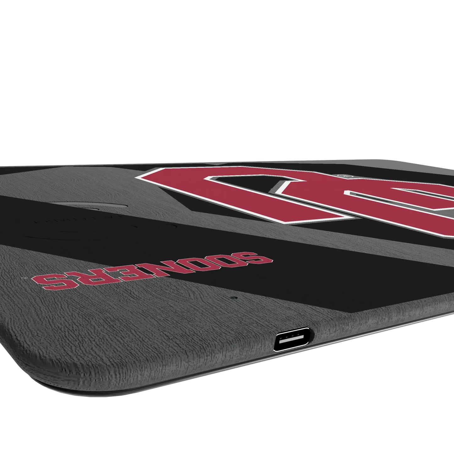 University of Oklahoma Sooners Monocolor Tilt 15-Watt Wireless Charger and Mouse Pad