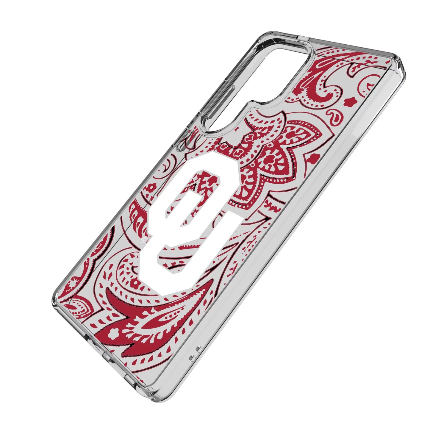 University of Oklahoma Sooners Paisley Clear Phone Case for Samsung Galaxy
