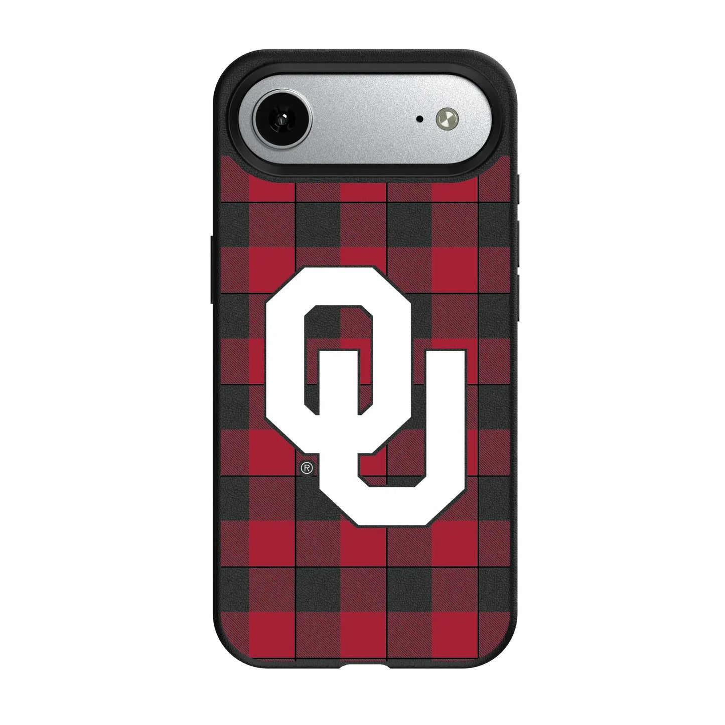 University of Oklahoma Sooners Plaid MagSafe Compatible Phone Case for Apple iPhone