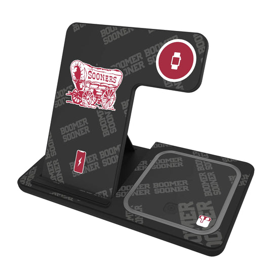 University of Oklahoma Sooners Quadtile 3 in 1 Charging Station