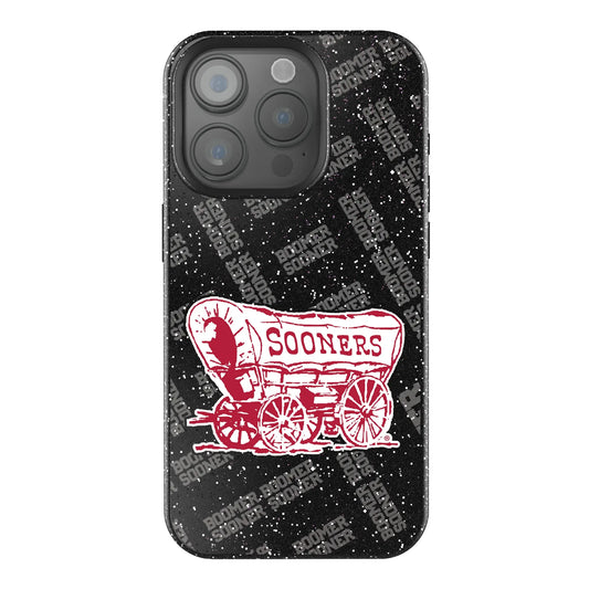 University of Oklahoma Sooners Quadtile Black Bling Phone Case for Apple iPhone