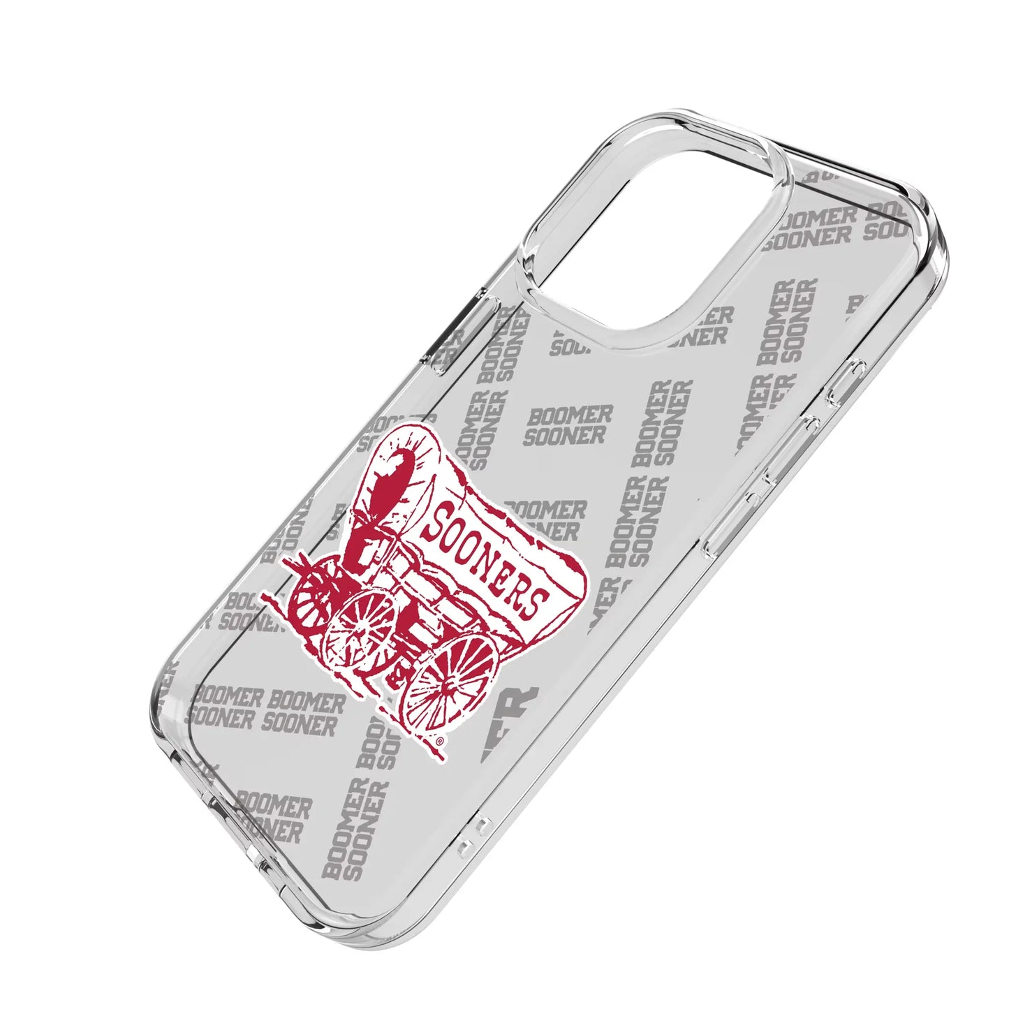 University of Oklahoma Sooners Quadtile Clear Phone Case for Apple iPhone